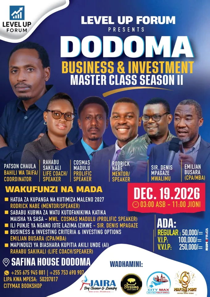 Dodoma Business and Finacial Masterclass Season II